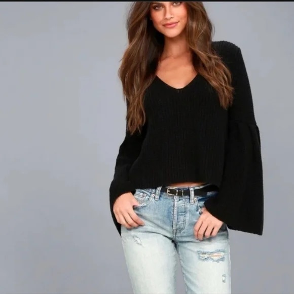 Free People Bell Sleeve Sweater - Picture 2 of 6